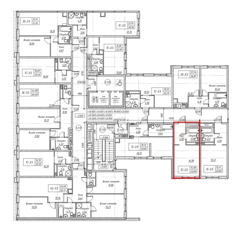 Студия Санкт-Петербург ул. Архивная, 3к1 (23.09 м) - Фото 1