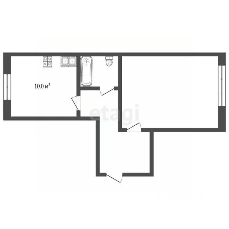 1-к кв. Владимирская область, Муром Нежиловка мкр, 1А (43.5 м) - Фото 1