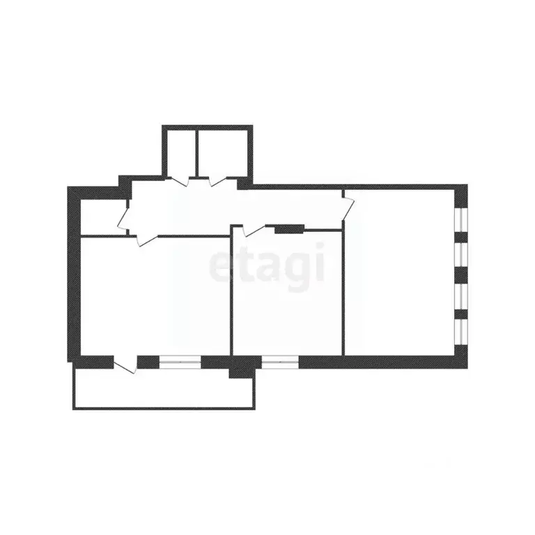 2-к кв. Белгородская область, Белгород ул. Губкина, 17б (77.9 м) - Фото 2
