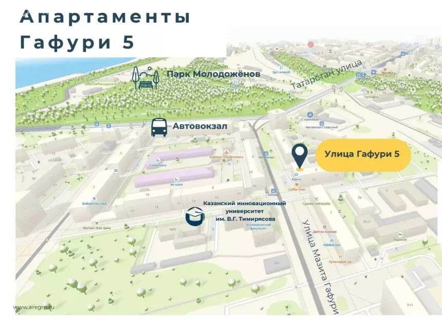 Квартира-студия: Казань, улица Мазита Гафури, 5 (18.46 м) - Фото 2