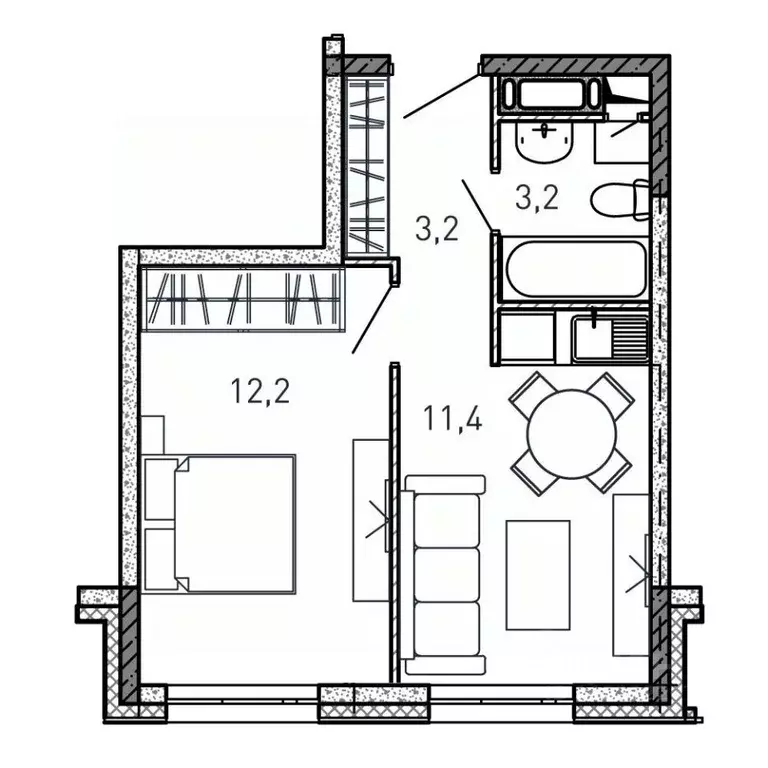 1-к кв. Московская область, Балашиха ул. Твардовского, вл36к3 (30.0 м) - Фото 0