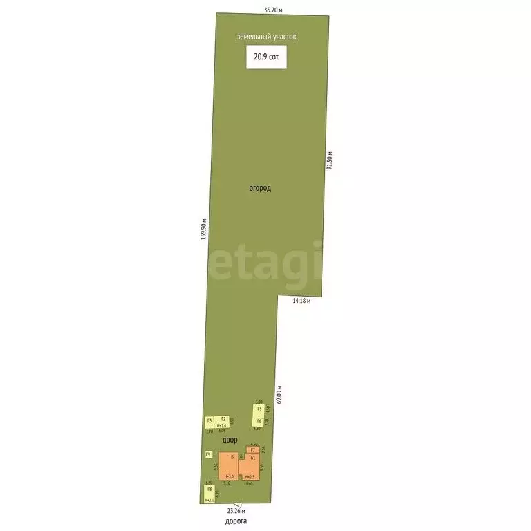 Дом в посёлок Комсомольский, улица Мира, 37 (97 м) - Фото 2