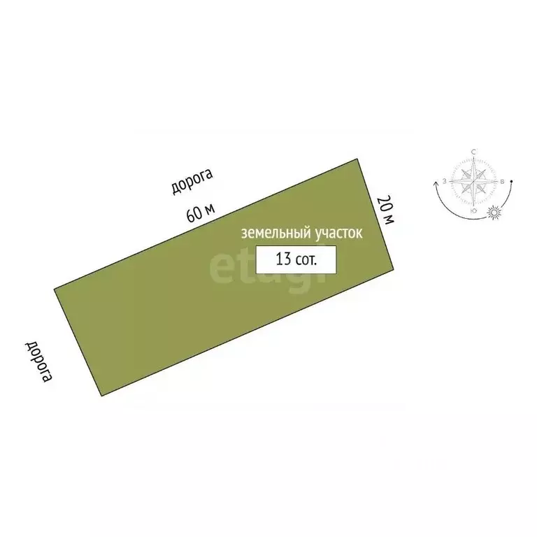 Участок в Крым, Ленинский район, с. Мысовое ул. Центральная (13.0 ... - Фото 2