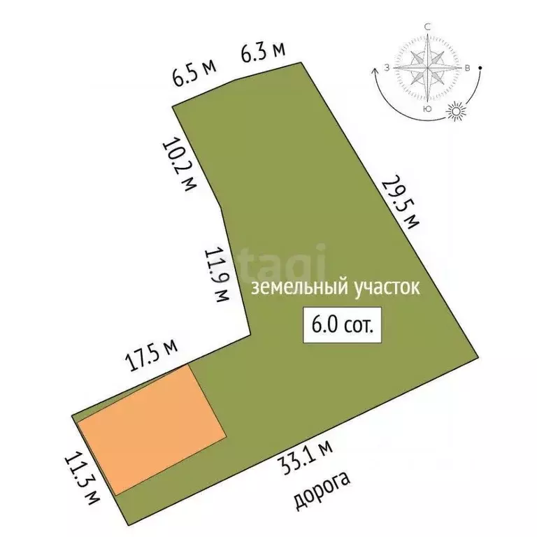 Участок в Ярославская область, Ярославль Шпальная ул., 33 (6.05 сот.) - Фото 2