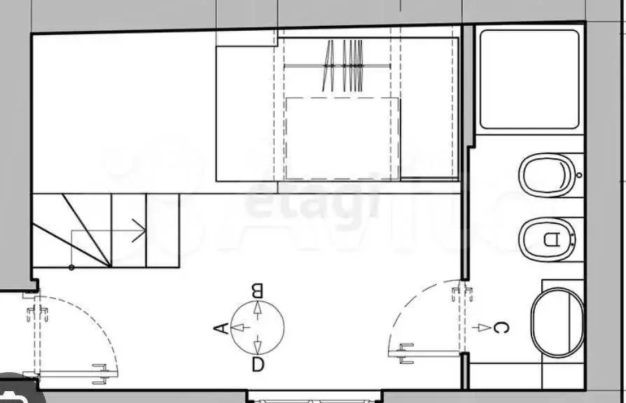 Квартира-студия, 17 м, 3/5 эт. - Фото 0