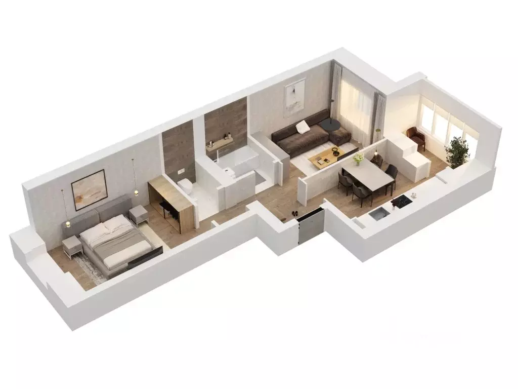 2-к кв. Татарстан, Зеленодольский район, Осиновское с/пос, с. Осиново ... - Фото 1