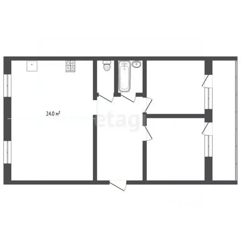 3-к кв. Тюменская область, Тюменский муниципальный округ, Боровский рп ... - Фото 1