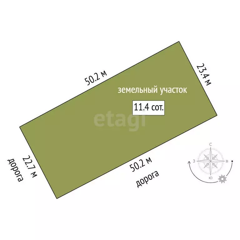 Участок в Онохино, Фабричная улица (11.42 м) - Фото 0