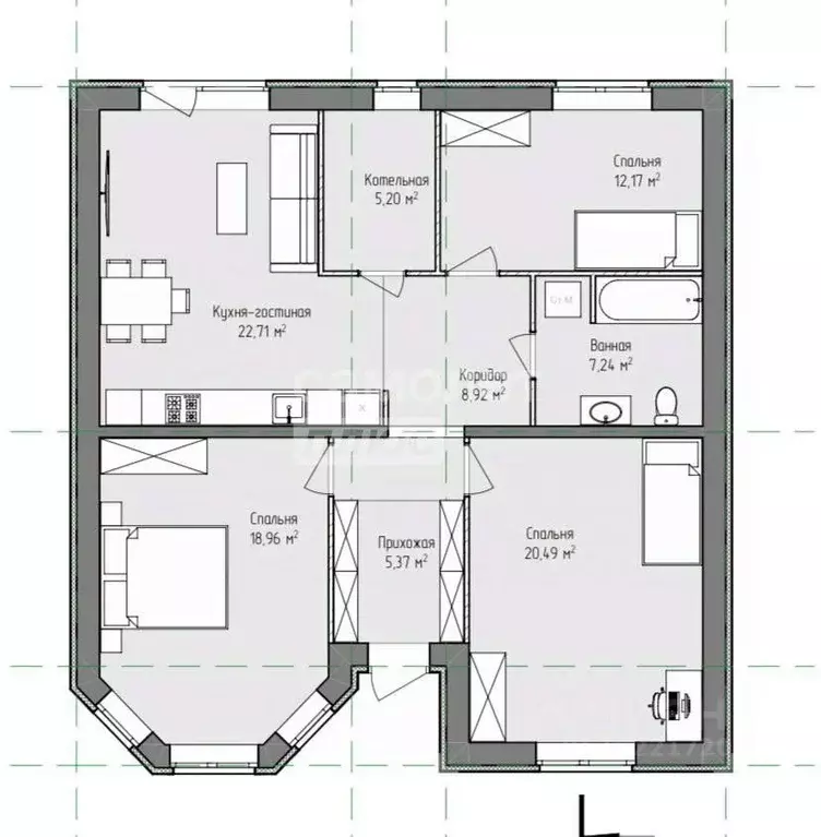 Дом в Ульяновская область, Ульяновск городской округ, с. Лаишевка ул. ... - Фото 2