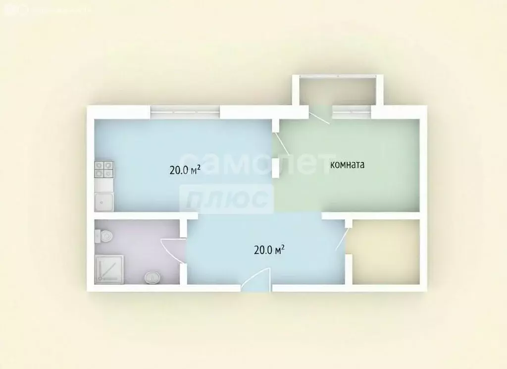 2-комнатная квартира: Мытищи, Рождественская улица, 11 (60.3 м) - Фото 2