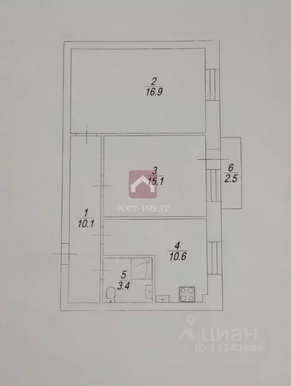 2-к кв. Саратовская область, Саратов ул. Имени В.И. Чапаева, 35 (56.1 ... - Фото 1
