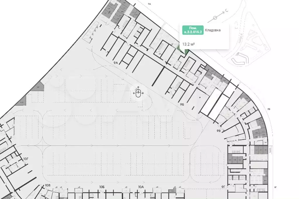 Кладовка в ЖК Clever park, 13.2 м - Фото 0