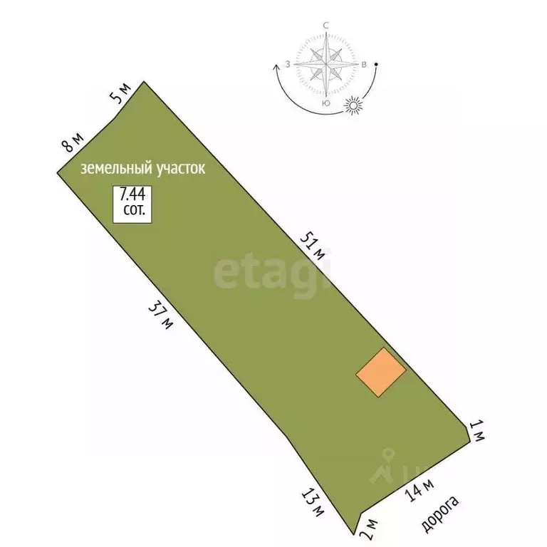 Участок в Севастополь Энтузиаст садоводческое товарищество, 23Б (7.4 ... - Фото 2