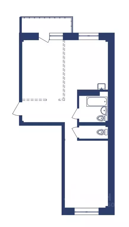 2-к кв. Иркутская область, Иркутск ул. Красноказачья, 23/2 (58.1 м) - Фото 1