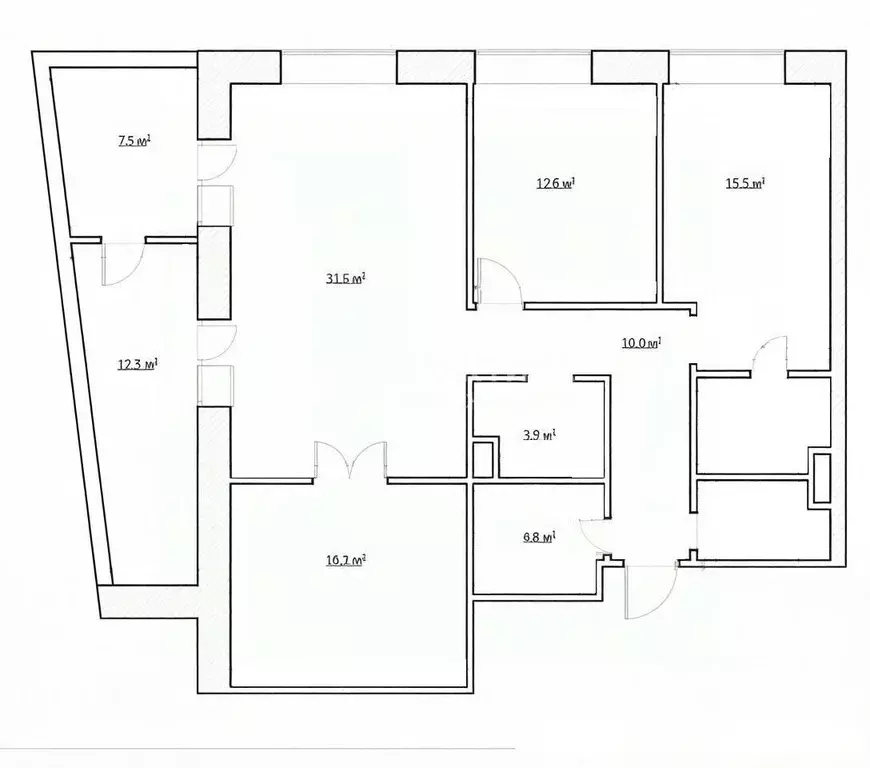 3-к кв. Москва ул. Эдуарда Стрельцова, 2к2 (102.0 м) - Фото 2