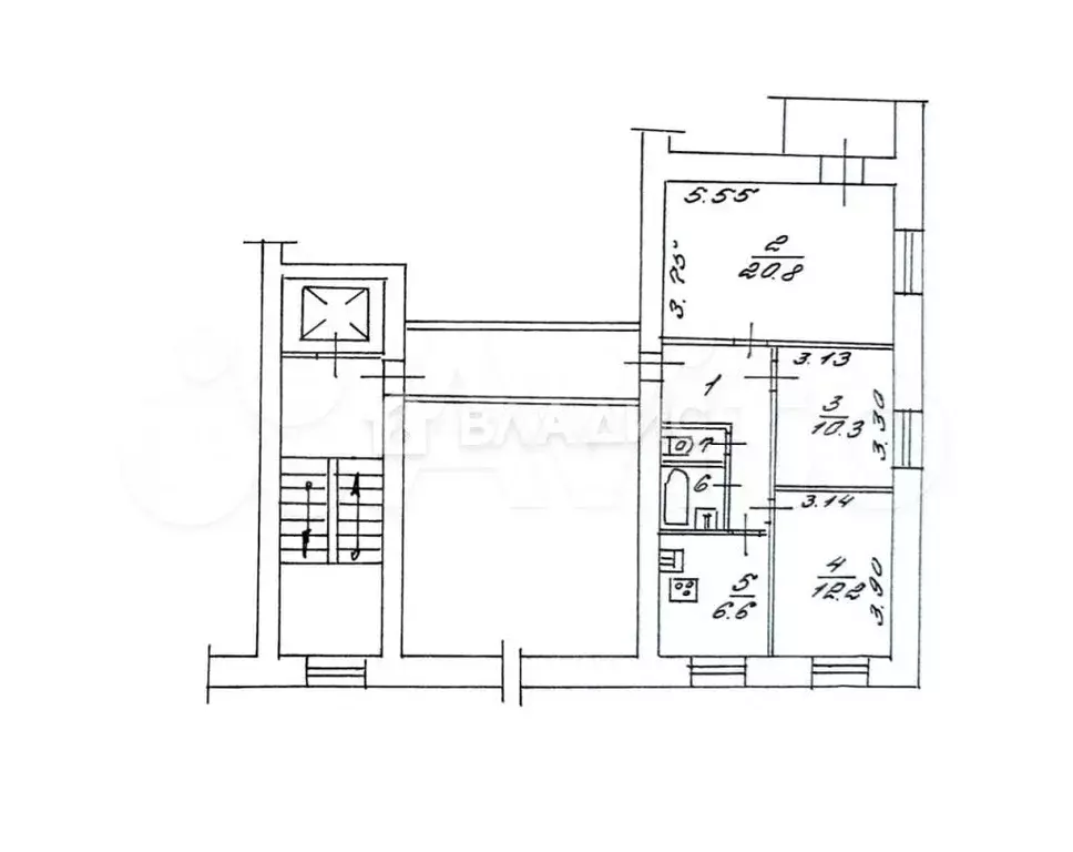 3-к. квартира, 61 м, 9/9 эт. - Фото 0