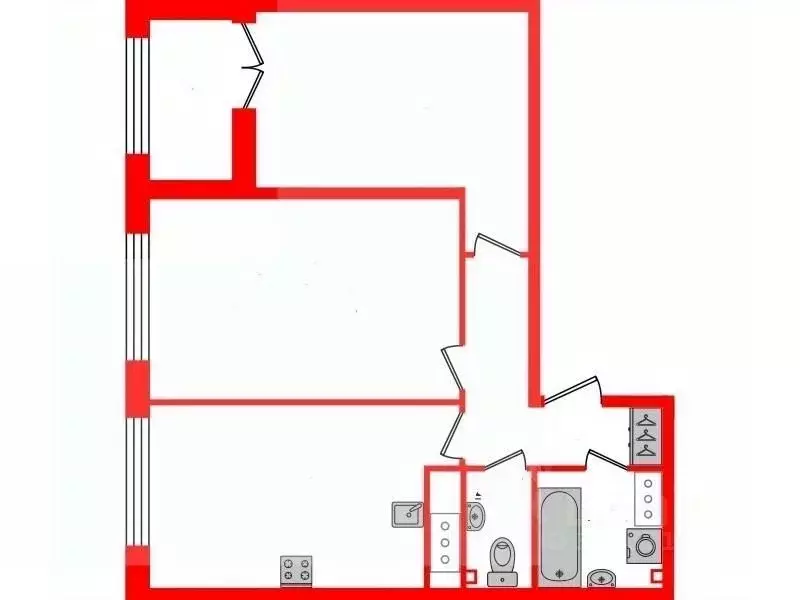 2-к кв. Санкт-Петербург Петровский просп., 26к2 (59.9 м) - Фото 1