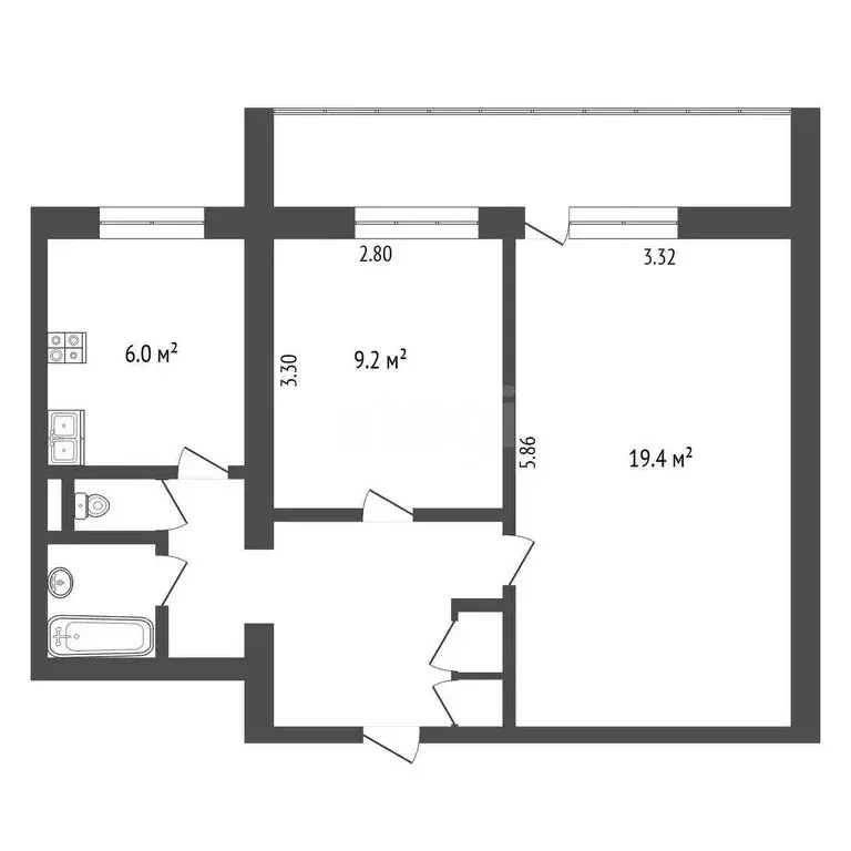 2-комнатная квартира: Москва, Ташкентская улица, 10к3 (48.5 м) - Фото 1