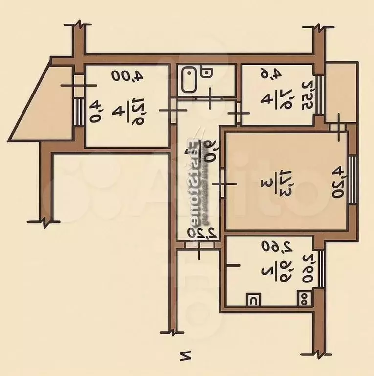 3-к. квартира, 61 м, 9/9 эт. - Фото 0
