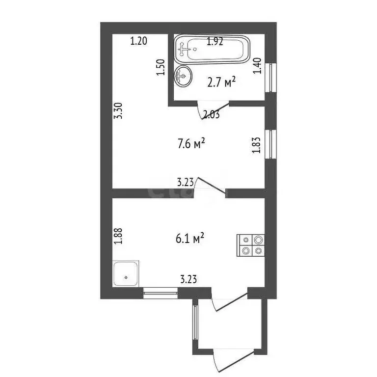 Дом в Прохладный, улица Головко (36 м) - Фото 1