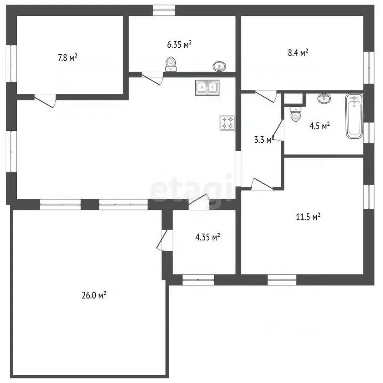 Дом в Ленинградская область, Всеволожский район, Агалатовское с/пос, ... - Фото 2