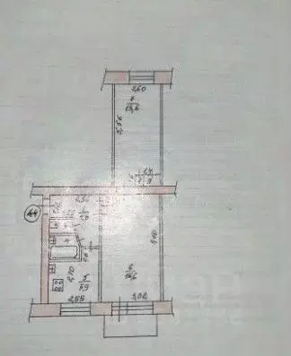 2-к кв. Татарстан, Казань ул. Сабан, 5 (44.5 м) - Фото 2