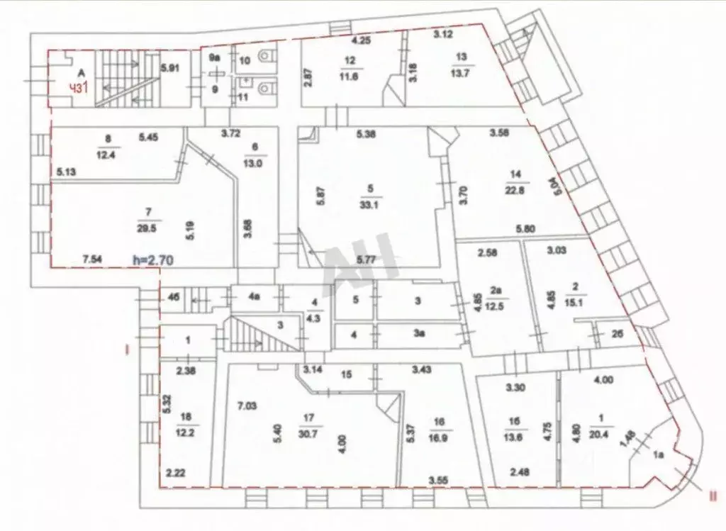 Помещение свободного назначения в Москва Яузская ул., 1/15С1 (315 м) - Фото 1