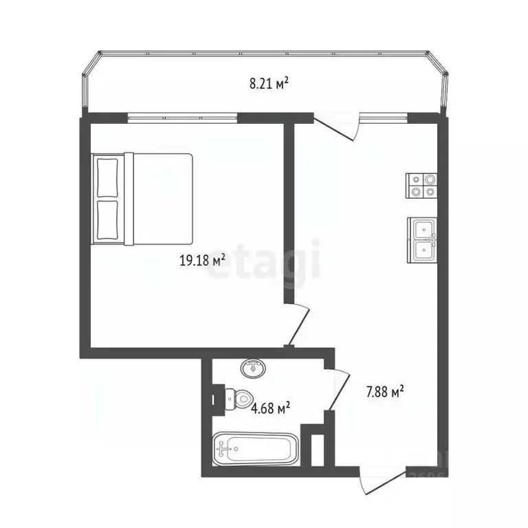 2-к кв. Московская область, Мытищи ул. Воронина, 6 (42.0 м) - Фото 2