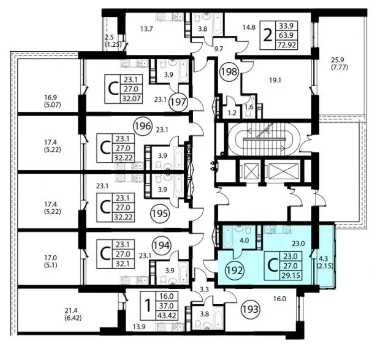 Студия Московская область, Домодедово Авиационный мкр, ул. Жуковского, ... - Фото 2