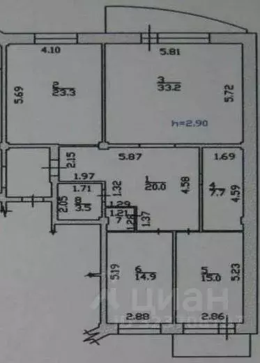 3-к кв. Хакасия, Абакан ул. Кирова, 112/2 (119.1 м) - Фото 1