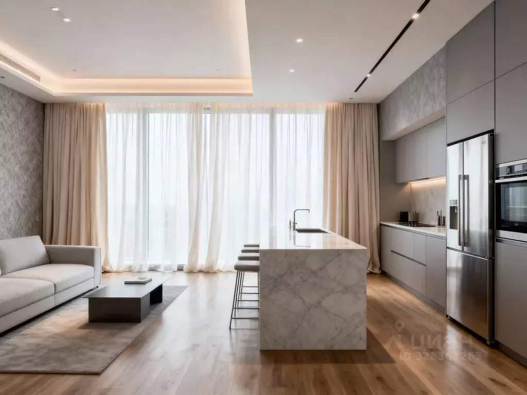 3-к кв. Москва 1-й Красногвардейский проезд, 22с2 (119.0 м) - Фото 1