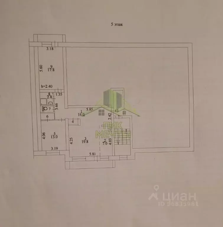 3-к кв. Бурятия, Улан-Удэ ул. Буйко, 32 (80.0 м) - Фото 2