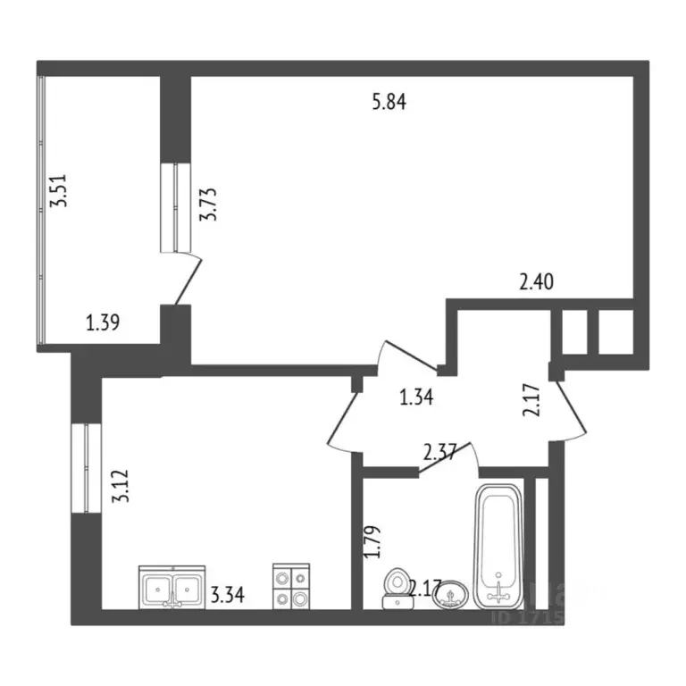 1-к кв. Тюменская область, Тюменский муниципальный округ, д. Патрушева ... - Фото 2