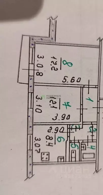 2-к кв. Орловская область, Орел ул. Матросова, 48 (50.6 м) - Фото 2