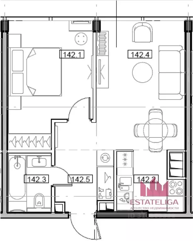 2-к кв. Москва ул. 4-я Марьиной рощи, 12к2 (44.0 м) - Фото 0