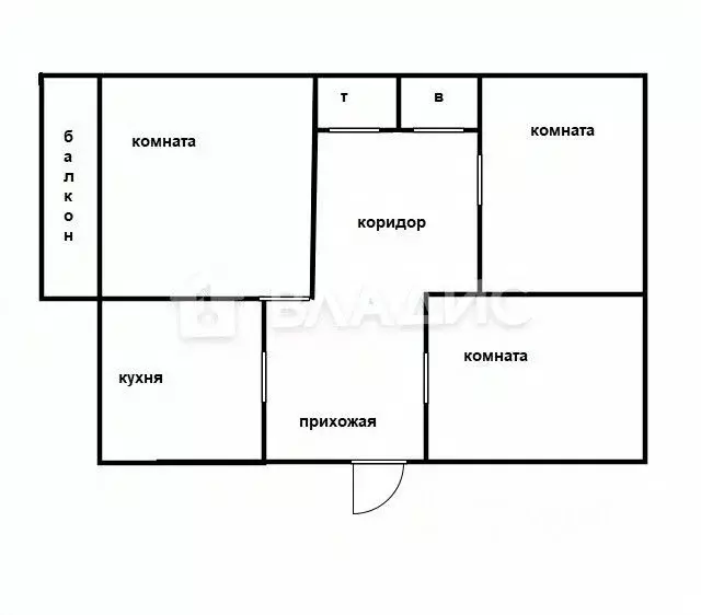 3-к кв. приморский край, уссурийск краснознаменная ул, 147 (63.0 м) - Фото 1