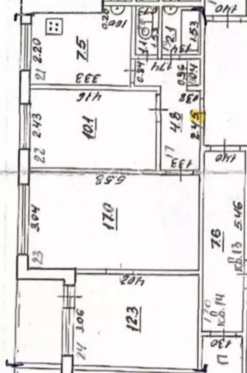 3-комнатная квартира: Самара, Ново-Вокзальная улица, 146 (54.9 м) - Фото 1
