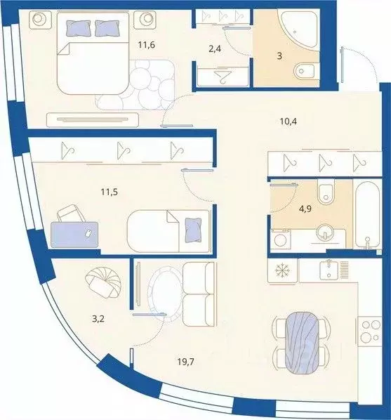 2-к кв. Пензенская область, Пенза Арбеково жилрайон, Дальнее Арбеково ... - Фото 0