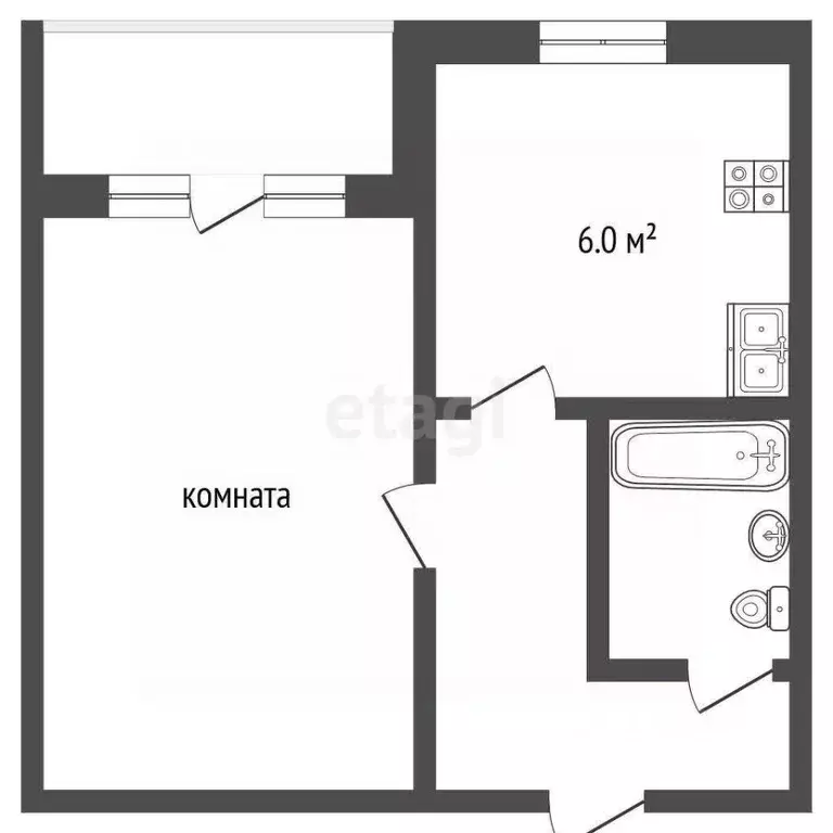 1-к кв. Московская область, Раменское ул. Михалевича, 1б (32.4 м) - Фото 2