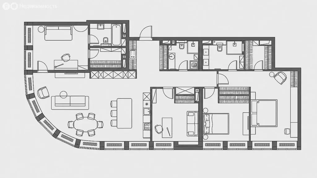 5-комнатная квартира: Москва, Дружинниковская улица, 15А (171.2 м) - Фото 1