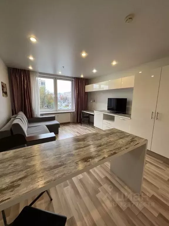 Студия Санкт-Петербург ул. Хошимина, 16А (28.7 м) - Фото 1