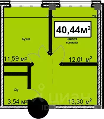 1-к кв. Ставропольский край, Ессентуки ул. Благодатная, 24 (40.44 м) - Фото 0
