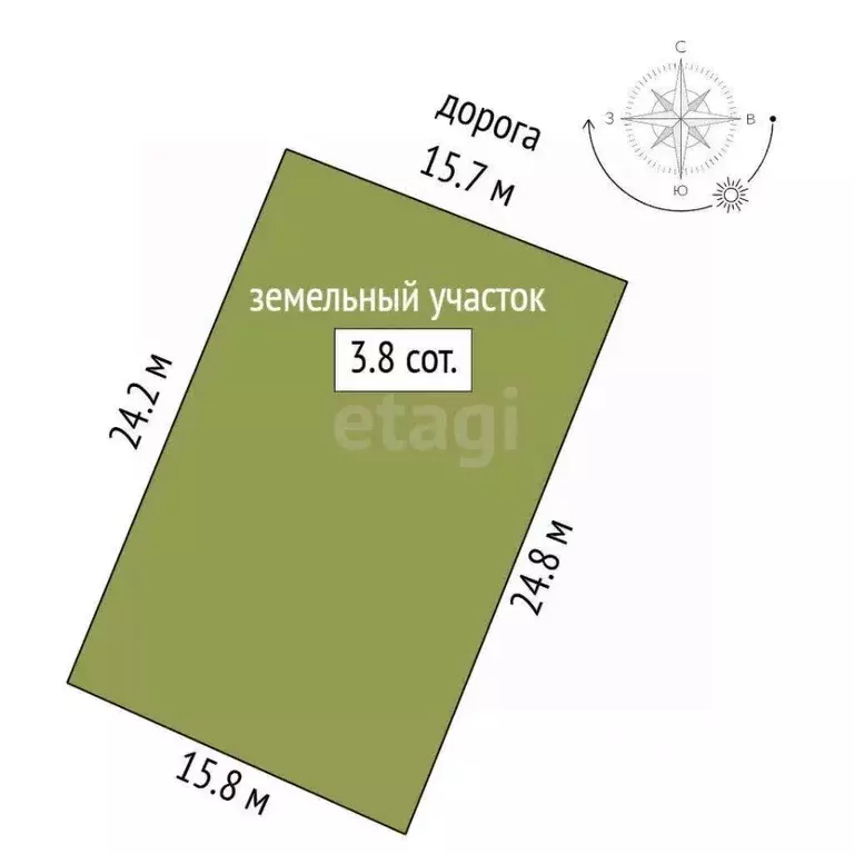 Участок в Крым, Феодосия Геолог-2 СПК, ул. Персиковая (3.82 сот.) - Фото 2