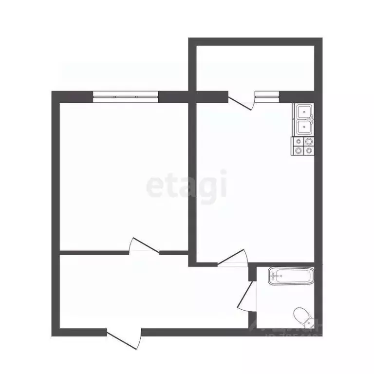 1-к кв. Оренбургская область, Оренбург ул. Фронтовиков, 6 (37.0 м) - Фото 1