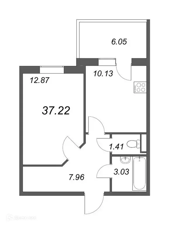 Продаётся 1-к квартира, 36 м - Фото 0