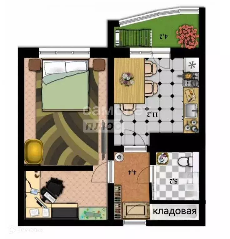 Продаётся 2-к квартира, 42.7 м - Фото 0
