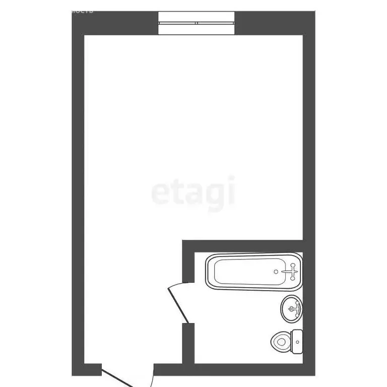 Квартира-студия: Тюмень, улица Республики, 239 (15 м) - Фото 1