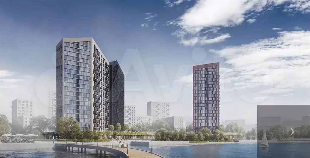 1-к. квартира, 49,1 м, 4/21 эт. - Фото 1