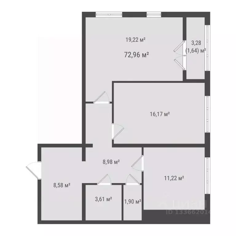 2-к кв. Сахалинская область, Южно-Сахалинск ул. Ленина (71.32 м) - Фото 0