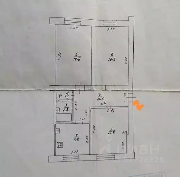 3-к кв. Кировская область, Киров ул. Ленина, 172Б (75.5 м) - Фото 0